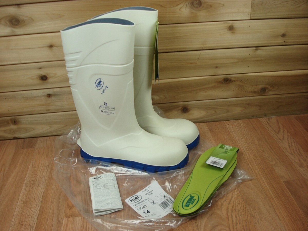 Bekina Boots Steplite X S4 Waterproof Safey Toe Size 14 NEW White