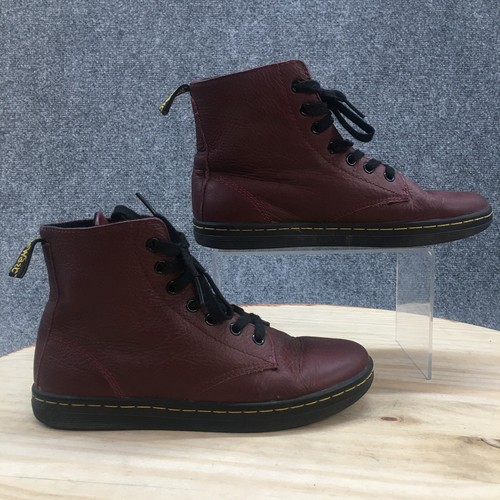 Dr Doc Martens Boots Womens 7 Burgundy 