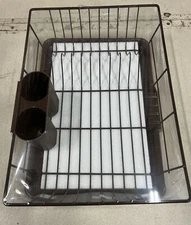 Sweet Home 3-Piece Dish Drainer Rack Set, Bronze Color