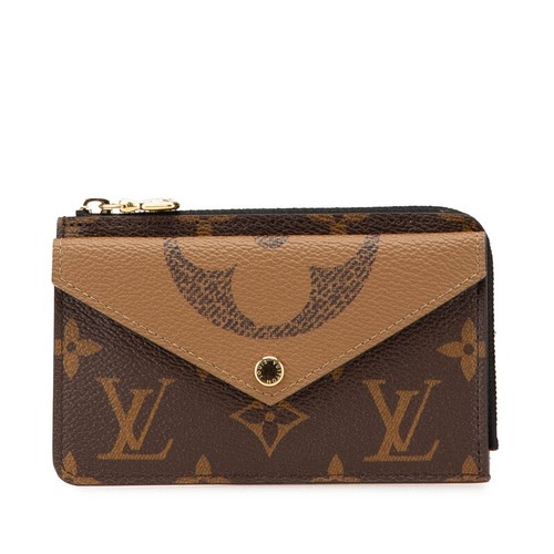 LOUIS VUITTON Monogram Reverse Porte Cartes Lectoverso Münzetui M81303 【U...