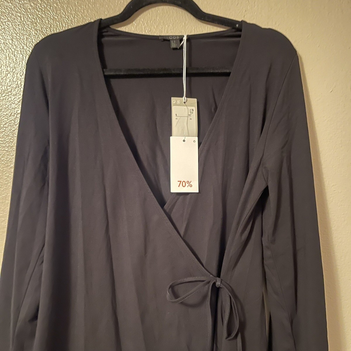long sleeve mini dress in blue Jasy Long Sleeve Mini Dress