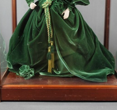 Franklin Mint Porcelain Scarlett O'Hara Doll/1986 GONE WITH THE