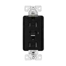 Eaton Z-Wave Plus RFTR9605-TBK Wireless Duplex receptacles - Black