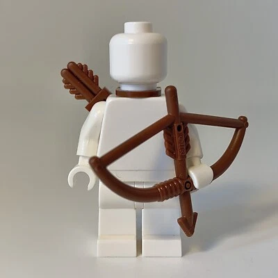 LEGO Bow & Arrow Quiver for Minifigures Accessories Reddish Brown 61537 4498