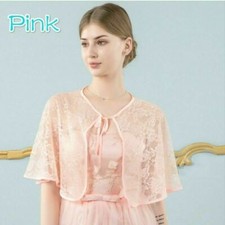 Women Lace Shrug Bolero Cape Bridal Cover Up Wrap Tippet Wedding Accessory