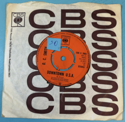 O.C. SMITH   UK 1971 7'': Downtown U.S.A. / That's What Life Is About. CBS S 7064