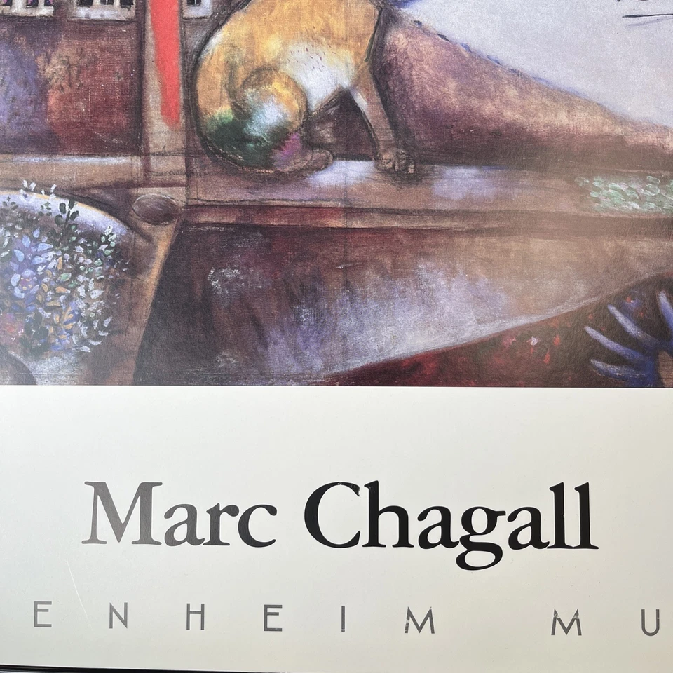 Impresión litográfica Marc Chagall 1995 Museo Guggenheim París 1913 Foto 2 de 4