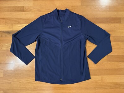 NIKE GOLF ネイビー ジャケット L New M Nike Tour Essential Water Repellent Golf Jacket Navy Blue