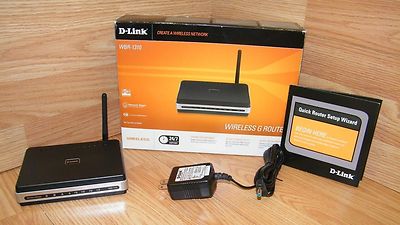 Genuine D-Link (WBR-1310) 4-Port 10/100 Wireless G Router Bundle **READ**