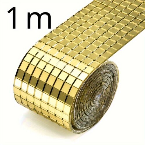 1M Selbstklebend Mosaik Spiegel Fliesen Glas Wandaufkleber 1600 Teile 5 5mm DIY - Bild 10 von 13