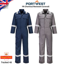 Portwest Flame Resistant Welding Protection Coverall Chemical Resistant Overall