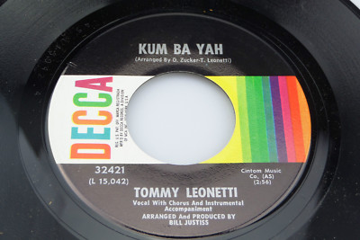 Tommy Leonetti: Kum Ba Yah / Cheatin' on Me  [Unplayed Copy]