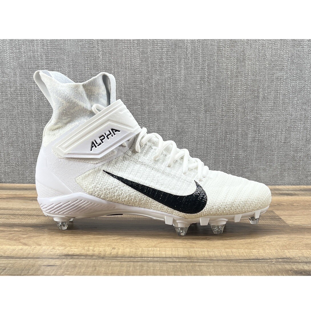 Nike Alpha Menace Elite 2 DP Flyknit White Football Cleats Mens 12.5 CI1530-100 Nike Alpha Menace Elite 2 Flyknit Football Cleats White  main image 2