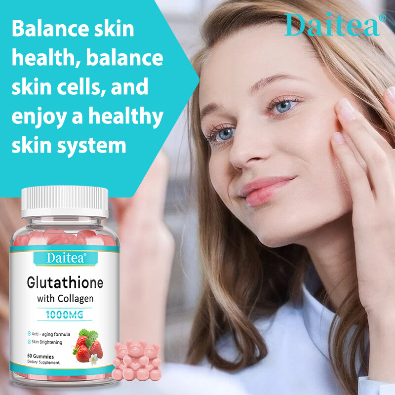 Glutatione e Collagene 60 Gomma Promuove Pelle e Unghie Sane, Invecchiamento, Salute Capelli foto 6