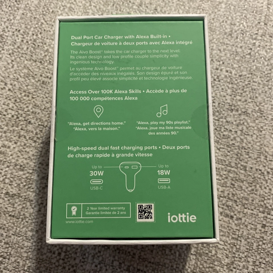 iOttie Aivo Boost Dual Port USB-A/USB-C Car Charger with Alexa Built-in - Image 2 of 2