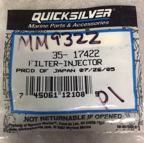 New Mercury Mercruiser Quicksilver Oem Part # 863419A 1 Fitting 