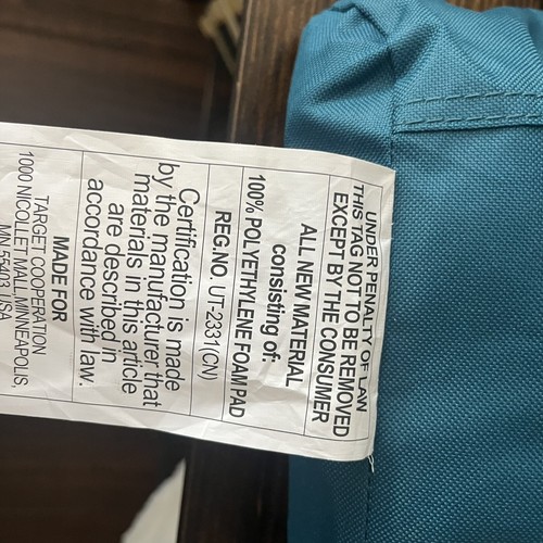Embark Outdoor Portable Compact Chair Armless Camping Chair Cup Holder Teal Blue - 第 4/8 張圖片