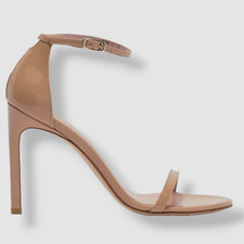  475 Stuart Weitzman Women's Beige Nudistsong Strap Sandal Shoes EU 42.5/US 12