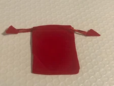 LOT OF 20 NEW Small RED Velvet Jewelry Gift Favors Party String Bag Pouch
