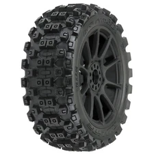 Pro-Line Racing Badlands MX M2 1/8 MTD Mach 10 Black Wheels F/R (2) PRO906721