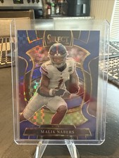 2025 Panini Select Malik Nabers Concourse Blue Prizm #/249 Giants