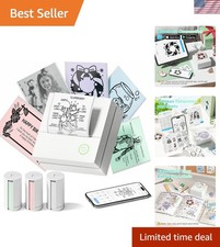 Compact PM290 Sticker Maker - Monochrome Printing for DIY Projects and Gifts