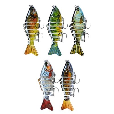 Angelköder Bass Wobbler Crankbait Angelgerät Mehrfach gegliederte