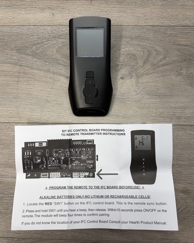 Fireplace Remote Transmitter 0.584.040 GTMFSLA Compatible with SIT Proflame 2