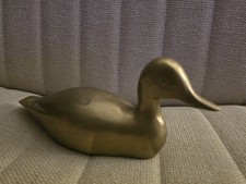 Rare VTG Heavy Brass Duck 