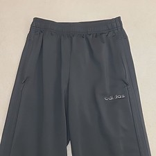 Adidas Sweat Pants Soccer Jogger Mens Small Black Blackout Pockets Logo