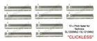 10 x TECHNICS PITCH SLIDER FADER FITS MK2 SL1200 SL1210 CLICKLESS RETAIN 0% LOCK