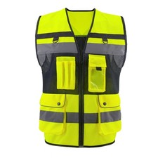 High Visibility Reflective Safety Vest Construction Work Vest for Men Women