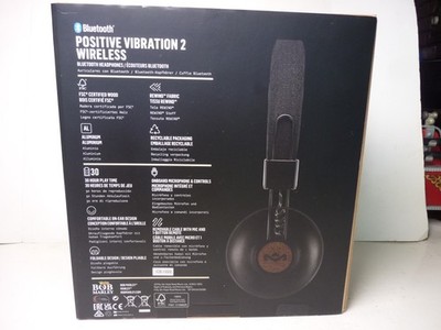 House of Marley Positive Vibration 2 Wireless On-Ear Headphones -Signature Black | eBay House of Marley Positive Vibration 2 Wireless On-Ear Headphones -Signature Black | eBay