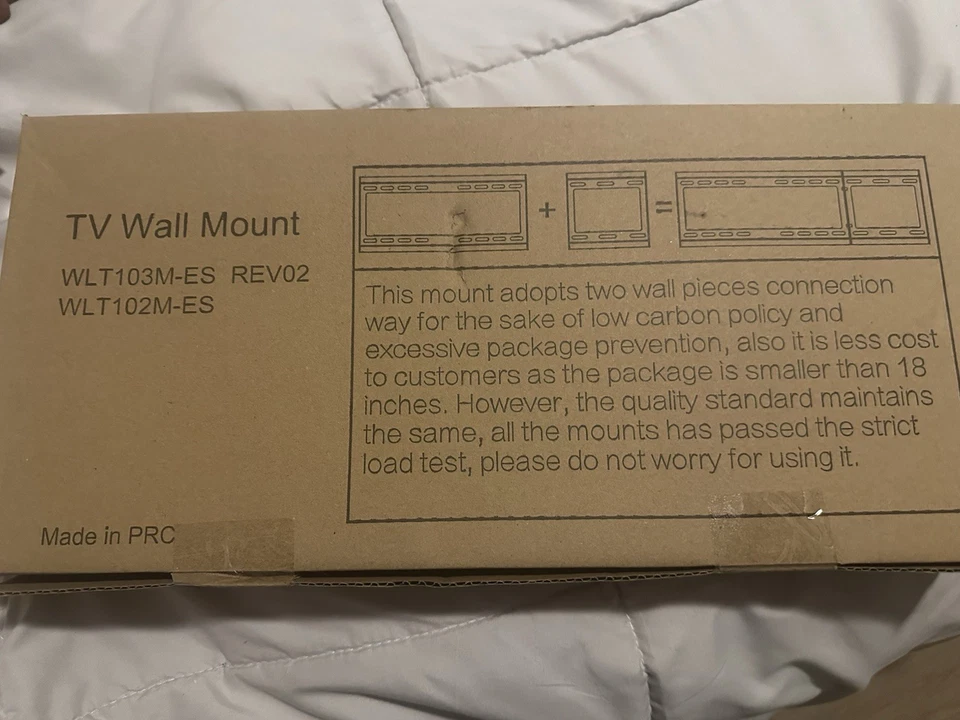WLT 1031-ES Negro Inclinable Bajo Perfil TV Montaje en Pared para Televisores 32"-70"-NUEVO EN CAJA Foto 3 de 3