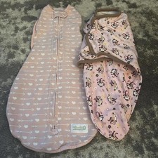 Woombie - Summer Baby Girl Swaddle Sleep Sacks Small/Medium 0-3 Months