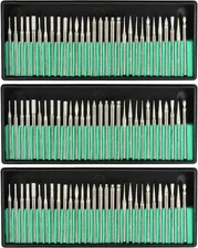 1/8" Diamond Burr Bit Set Cutting Carving Grinding for Engraving Rotary Tools