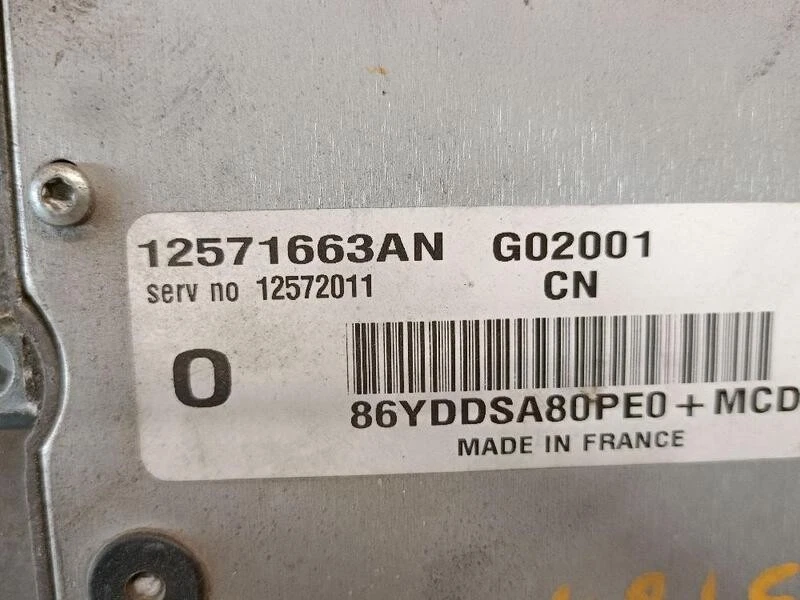 12571663AN centralina motore per OPEL VECTRA C (Z02) 2.2 16V (F69) 2002 5575255 - Immagine 3 di 3