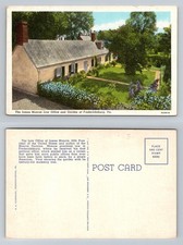 Fredericksburg, VA-Virginia, James Monroe Law Office and Garden Vintage Postcard