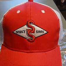 Select Sires Red/White Trucker Hat Mesh Back ...