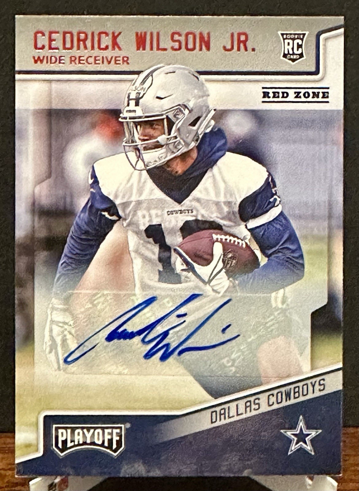 Cedrick Wilson Jr. Panini Playoff #286 Autograph-Red Zone