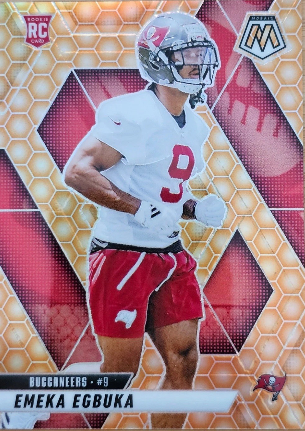 2025 Mosaic Honeycomb Emeka Egbuka RC SP #376 Buccaneers Case Hit