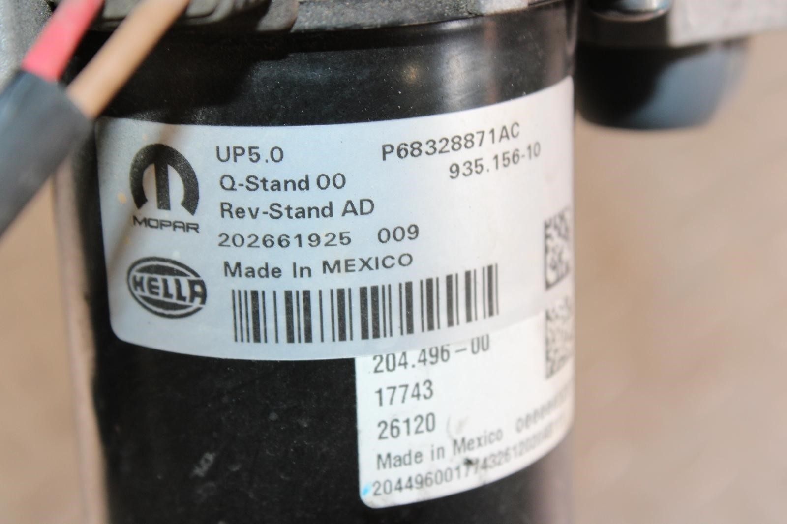 20-24 Gladiator 3.6L Motor Power Brake Booster Vacuum Pump Assembly OEM OE WTY