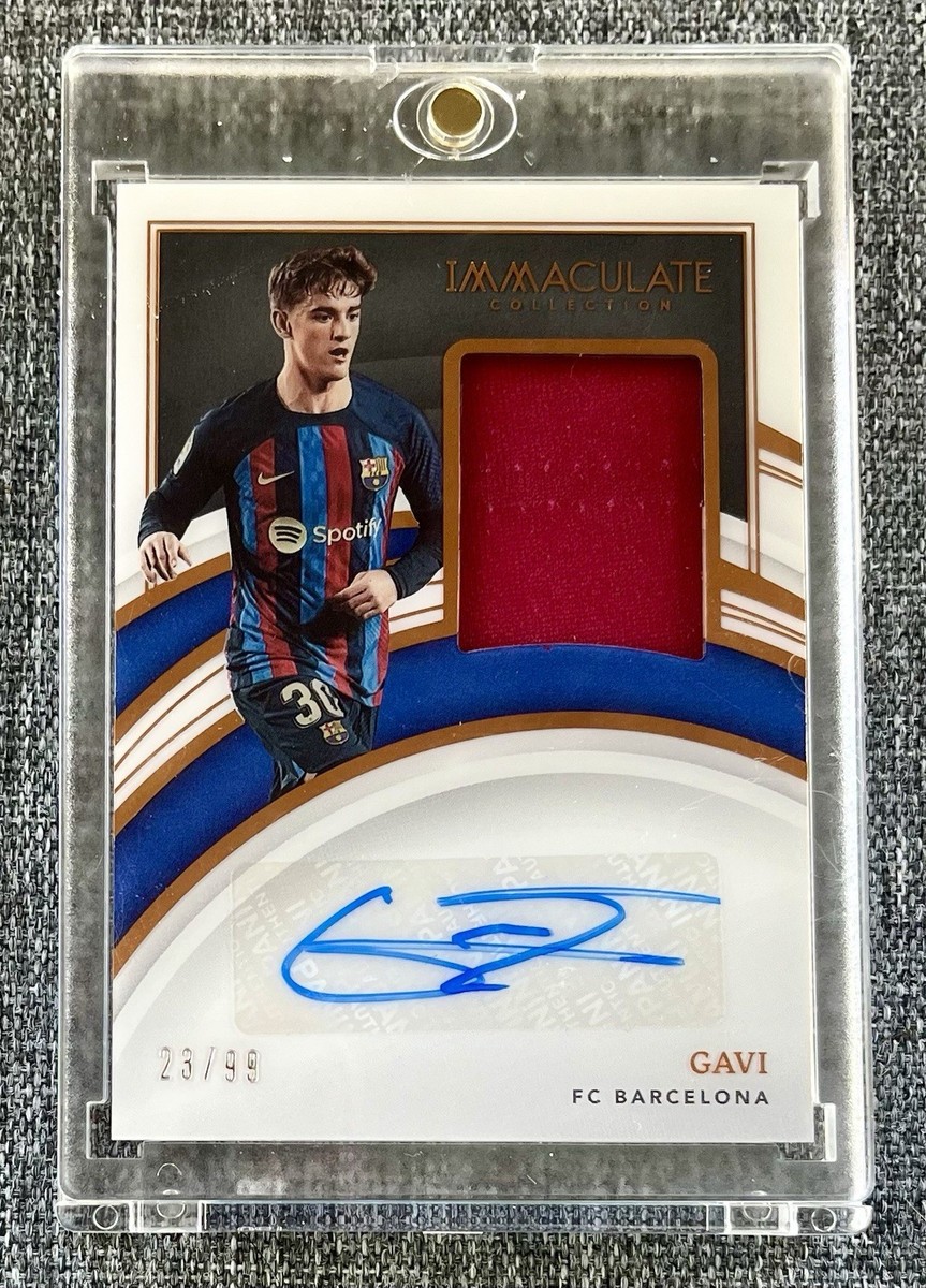 Gavi Autographed Signed 2022-23 Immaculate Collection /99 Gavi Autographed Signed 2022-23 Immaculate Collection /99