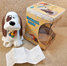 Vintage 1985 1986 Tonka Pound Puppies Gumball Machine Coin Bank With Box