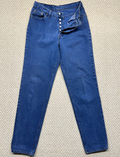 Vintage Levis 501 Mom Jeans Fits Womens 28x31 Blue High Rise Button Fly Made USA