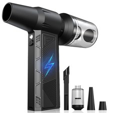 Compressed Air Duster, 150000RPM Super Power Cordless Electric Air Duster, Fa...