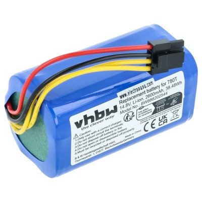 Akku für Blaupunkt BPK-VCBB1XPW+ BlueBot XSmart BPK-VCBB1XVB 2600mAh 14,8V