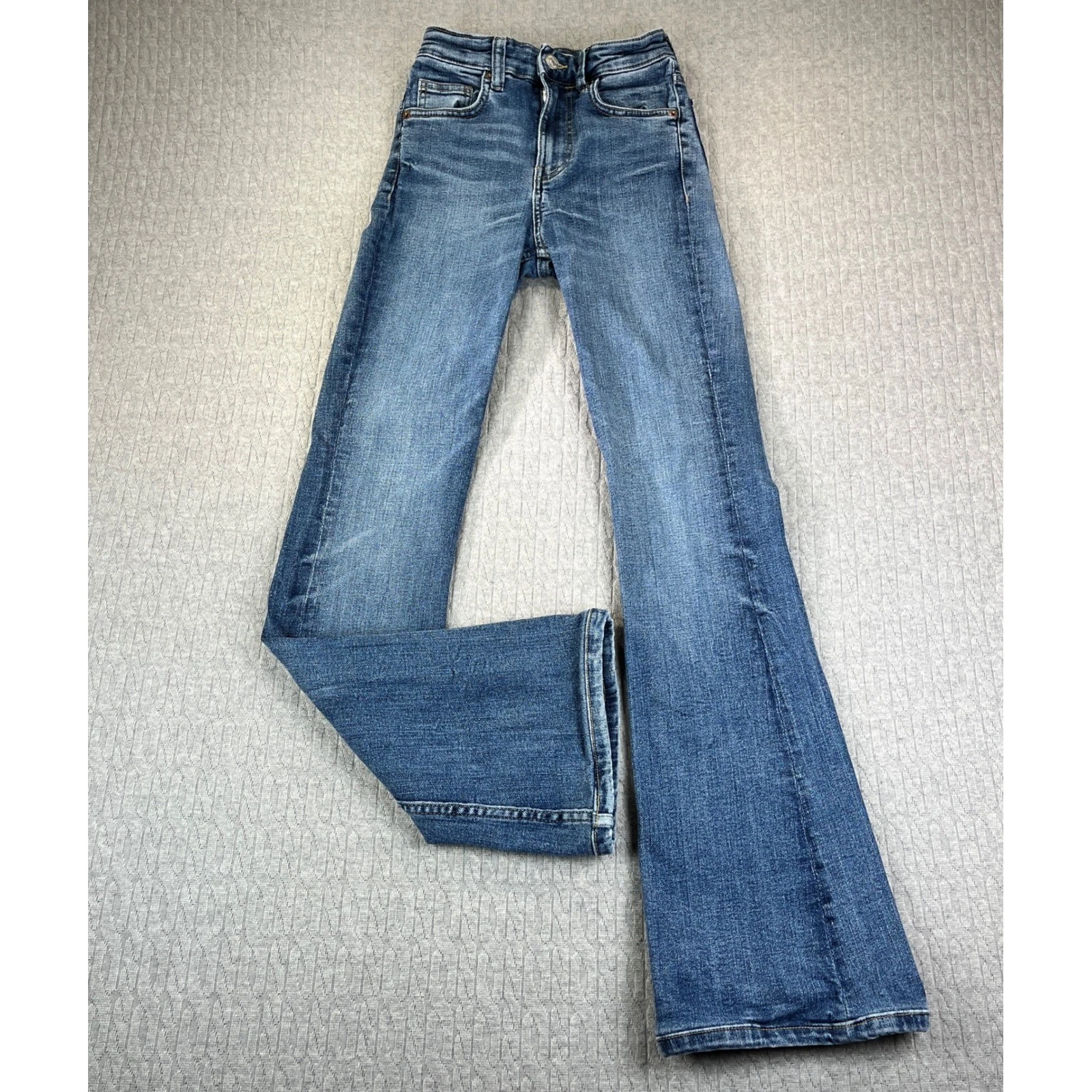 Bootcut Zara Flare Leg Dress Jeans Women Size 0(20X30) high rise, medium wash