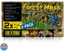 Exo Terra Forest Plume Moss, 7 Quarts, 2-Pack