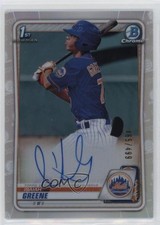 2020 Bowman Draft Chrome Picks Refractor 465/499 Isaiah Greene #CDA-IG Auto 02r2